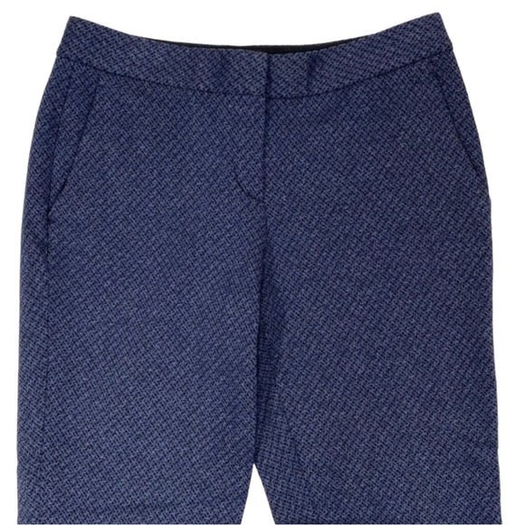 Theory | Testra 2B Cigarette Ankle Trousers Blue & Black Size 0 - Picture 4 of 16